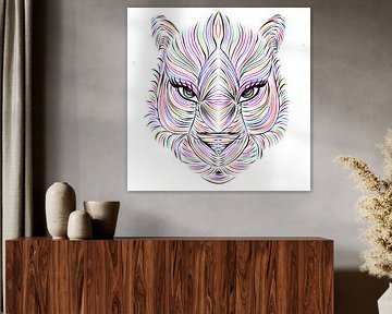 Tiger colorful by Mcj Damen