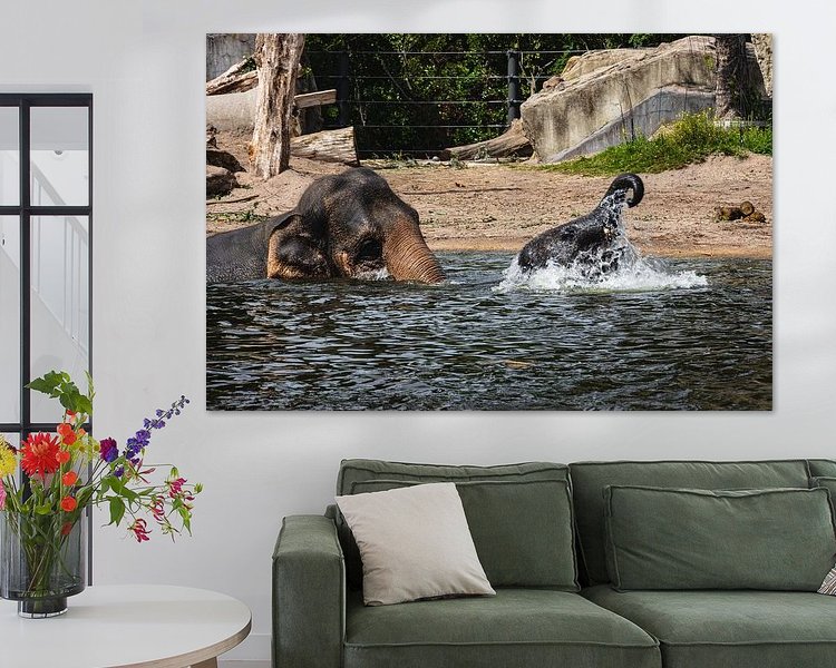 Example of the artwork in a room