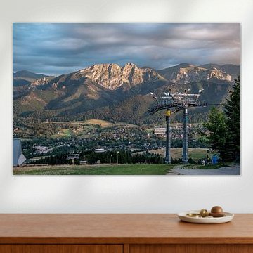 Skigebiet in den Bergen