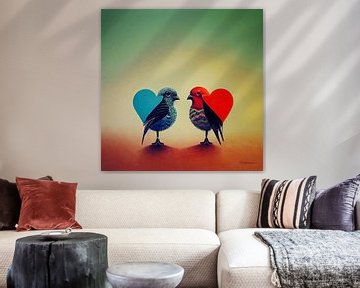 Twee verliefde vogels van Zeger Knops