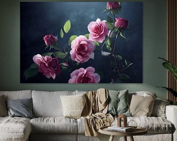 Roze rozen van Max Steinwald