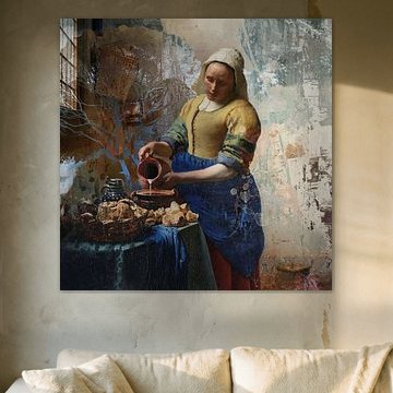 The milkmaid | after the work of Johannes Vermeer by MadameRuiz