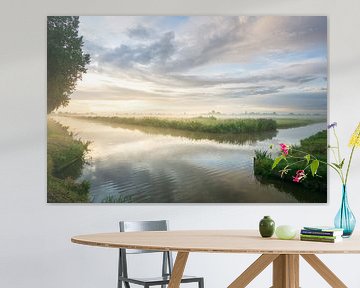Malerische niederländische Polder-Landschaft von Koen Boelrijk Photography