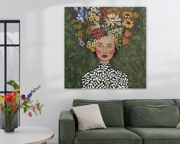 Bloemen in mijn gedachte (nr.2022-14) van Kris Stuurop