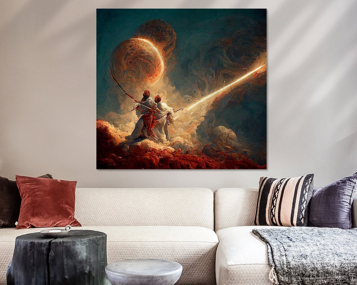 Example of the artwork in a room