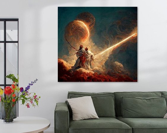 Example of the artwork in a room