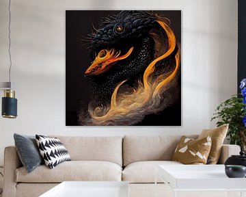 DIGITAL ART the dragon by rinda ratuliu