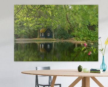 Le mystérieux chalet au bord de l'eau sur Moetwil en van Dijk - Fotografie