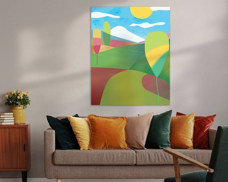 Example of the artwork in a room