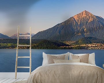 Panorama of Lake Thun in Bernese Oberland by Henk Meijer Photography
