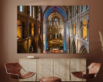 St. Catharinakerk Eindhoven, église gothique. Photo colorée depuis le sommet de l'église. sur Robert Coolen