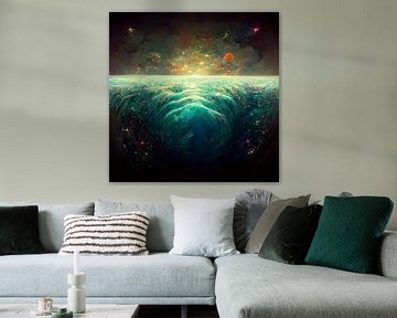 de zee ruimte fantasie illustratie van rinda ratuliu