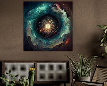 abstrac van nebula ruimte van rinda ratuliu