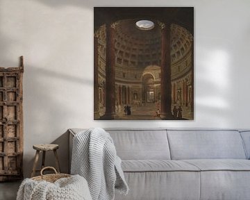 Interieur van het Pantheon, Rome, Giovanni Paolo Panini