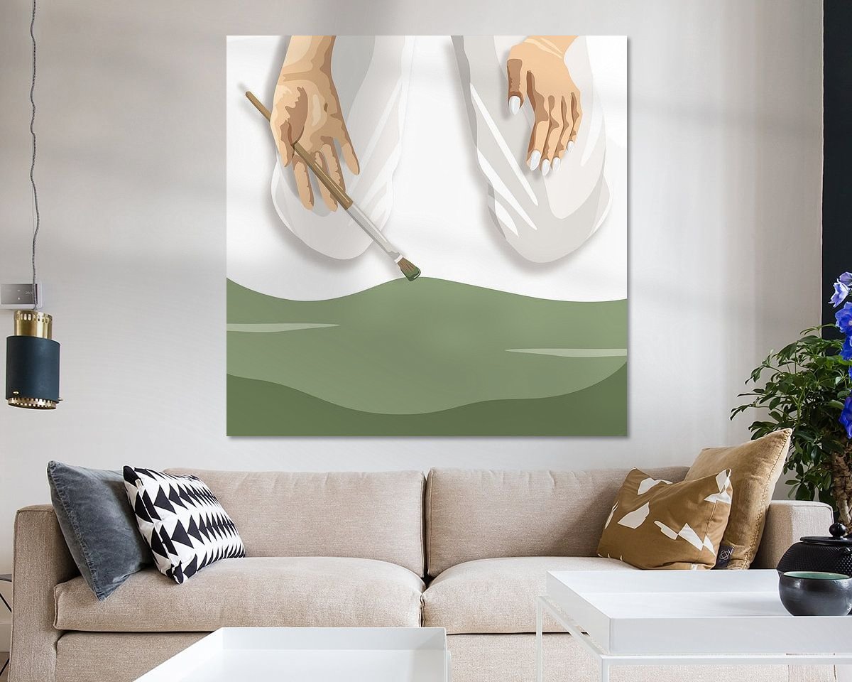 Example of the artwork in a room