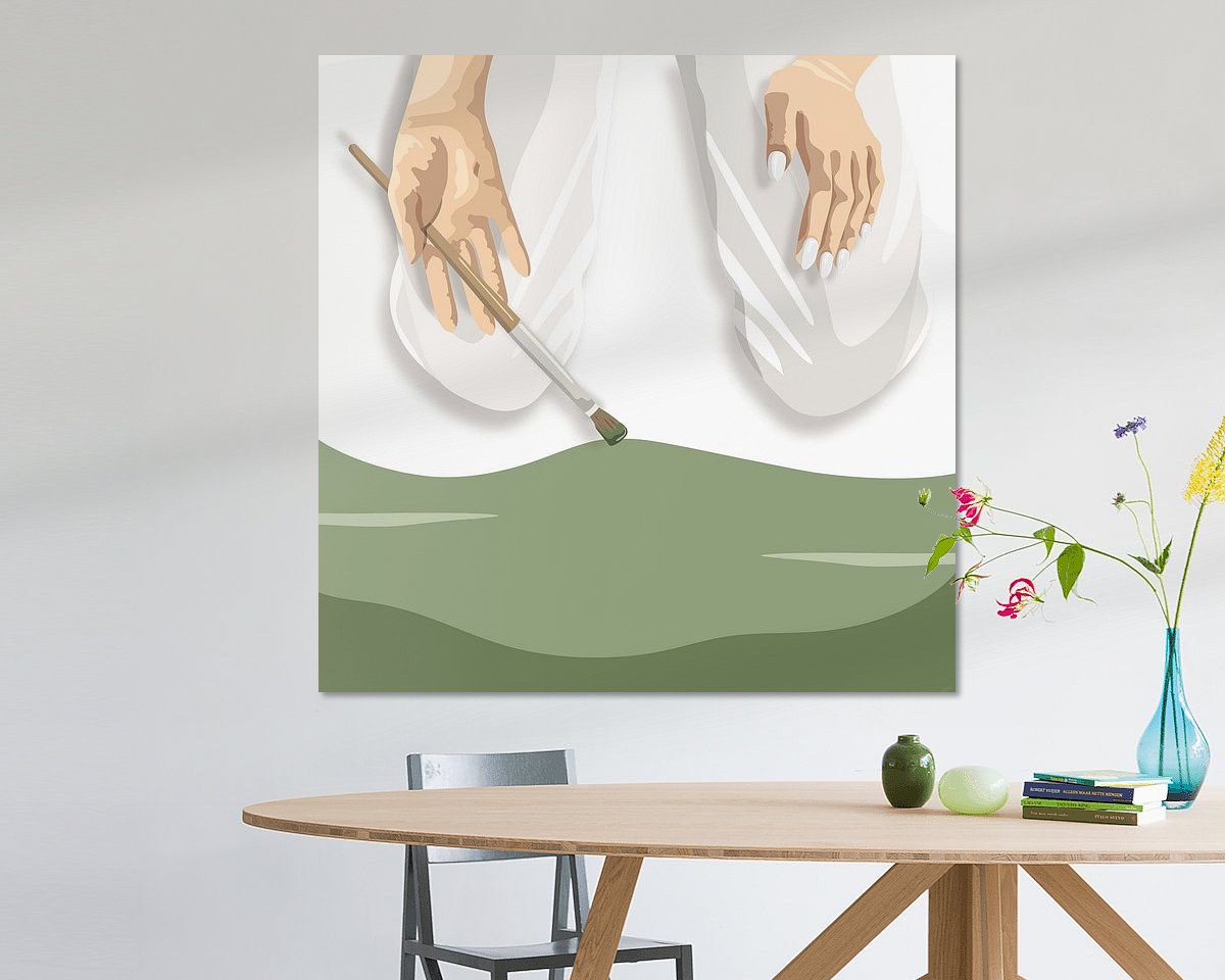Example of the artwork in a room