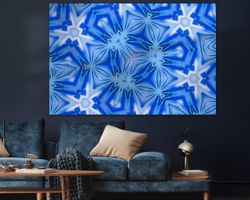 Kaleidoscope blue Mandala by Jessica Berendsen