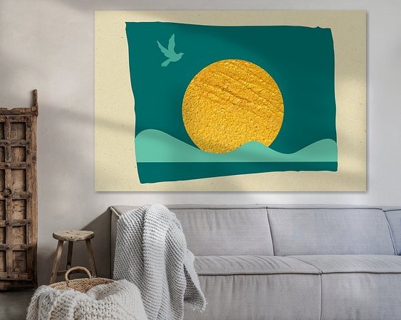 Example of the artwork in a room