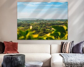 Paysage vert toscan sur Kwis Design