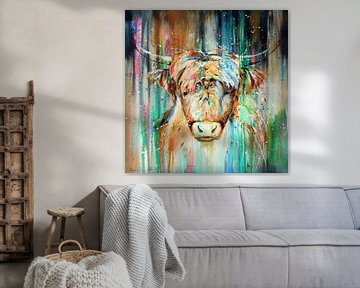 Highland Cow III van Atelier Paint-Ing