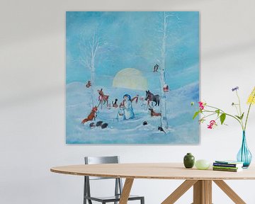 Sneeuwpoppen en heel veel beestjes :Winterland van Anne-Marie Somers