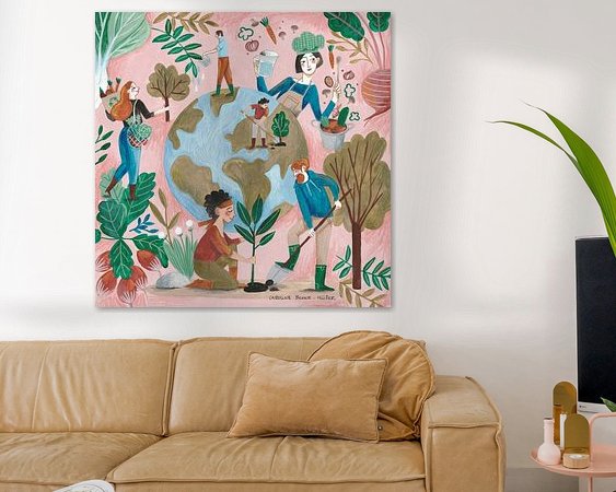 Example of the artwork in a room