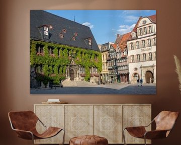 World heritage town Quedlinburg - market place with town hall by t.ART