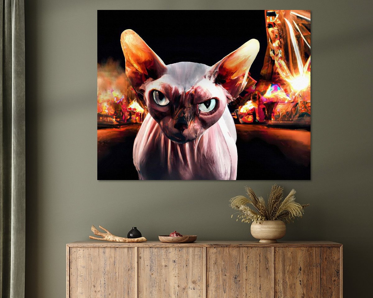 Example of the artwork in a room