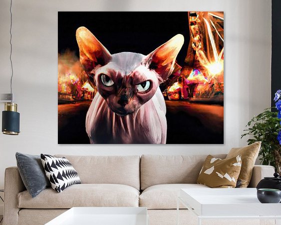 Example of the artwork in a room