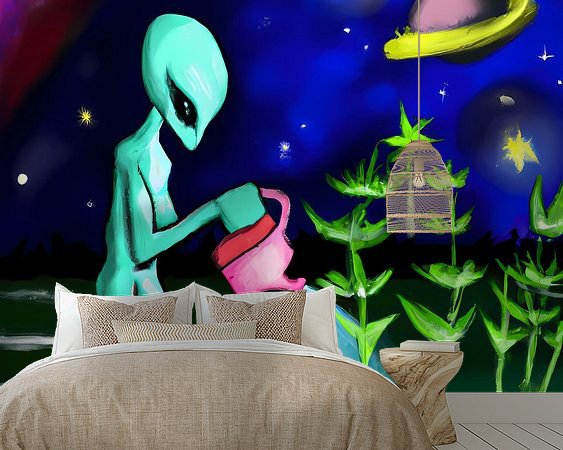 Example of the artwork in a room