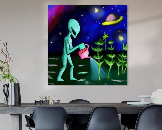 Example of the artwork in a room