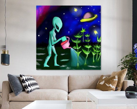 Example of the artwork in a room