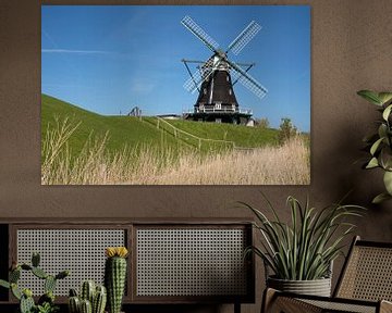 Windmolen, Pellworm, Noord-Friesland, Duitsland van Alexander Ludwig