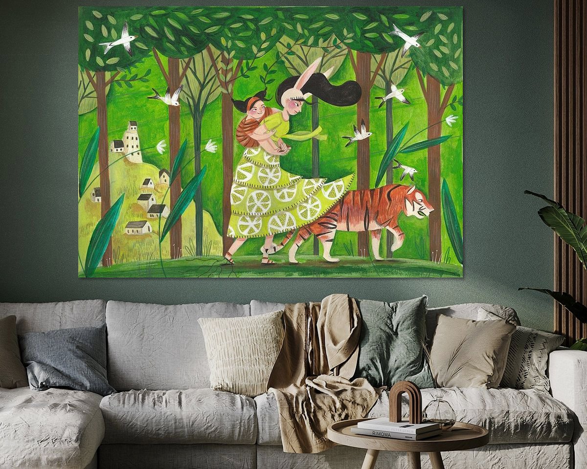 Example of the artwork in a room