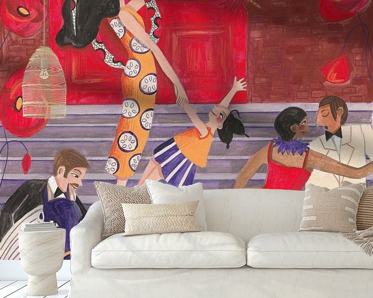 Example of the artwork in a room