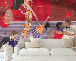 Example of the artwork in a room