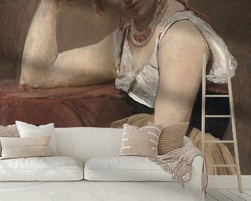 Jean-Baptiste-Camille Corot, Unterbrochene Lektüre, um 1870,