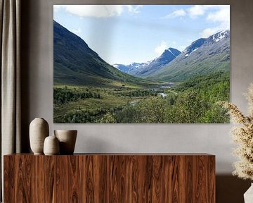 Uitzicht over de bergen van Tanja Huizinga Fotografie