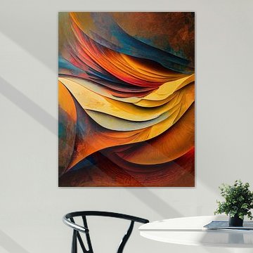 Abstract herfst kleuren van Bert Nijholt