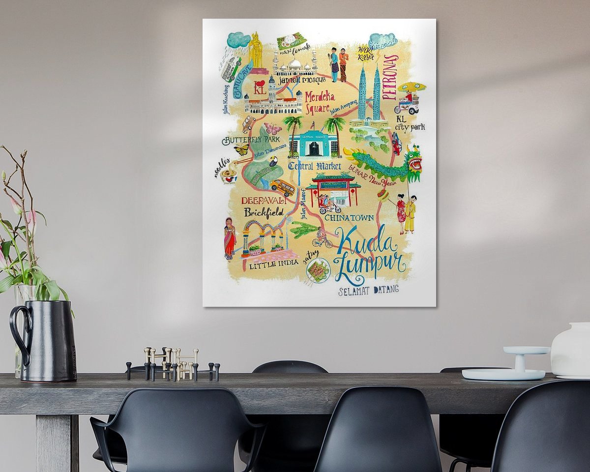 Example of the artwork in a room