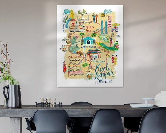 Example of the artwork in a room