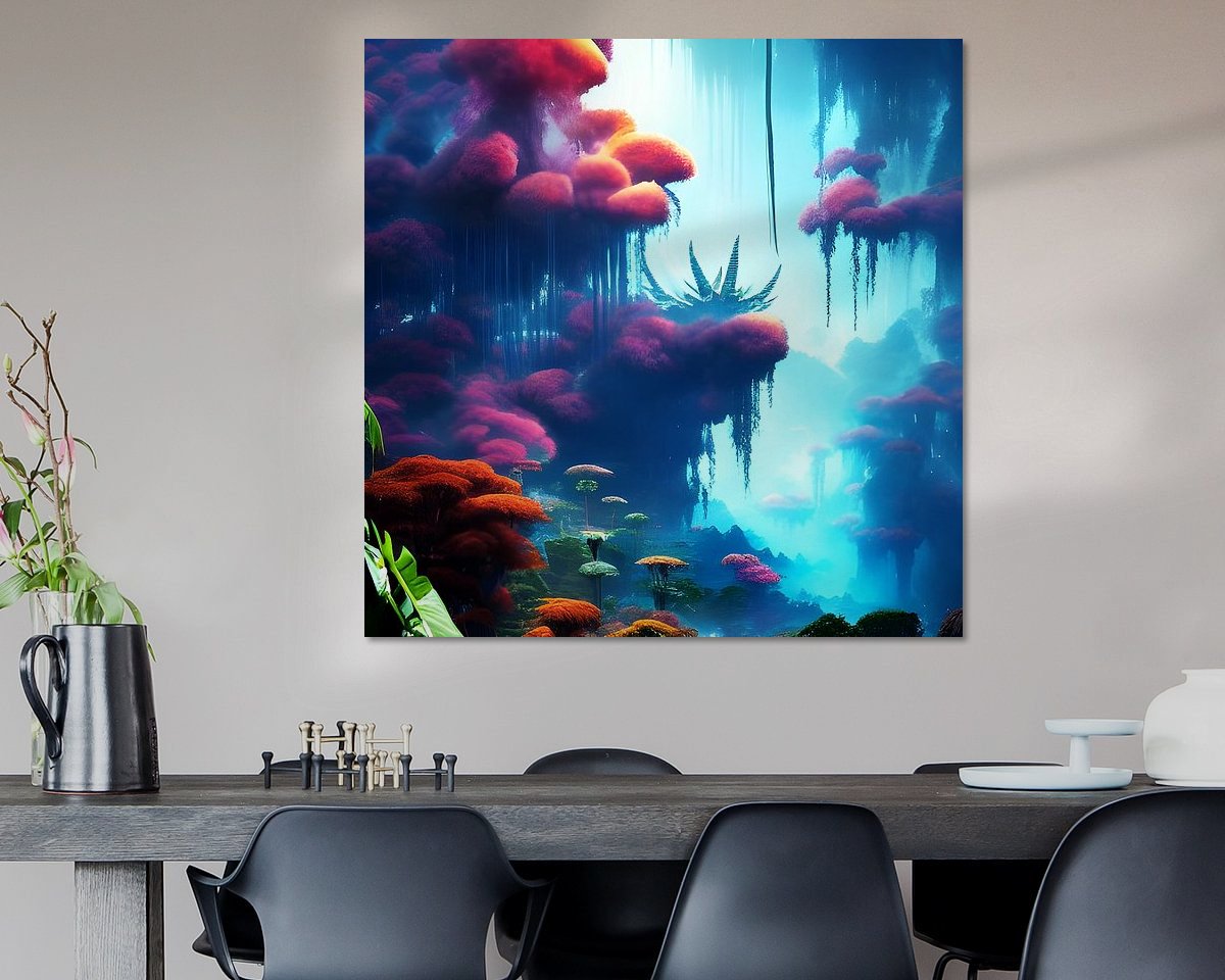 Example of the artwork in a room