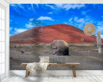 Vulkan Montaña Colorada (Lanzarote) von Peter Balan