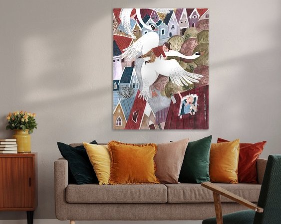 Example of the artwork in a room