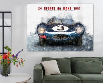 Jaguar D-Type 1957 van Theodor Decker