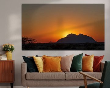 Spitzkoppe in the last light (2) by Lennart Verheuvel