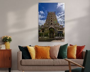 Tempel in Victoria Seychellen van Dennis Eckert