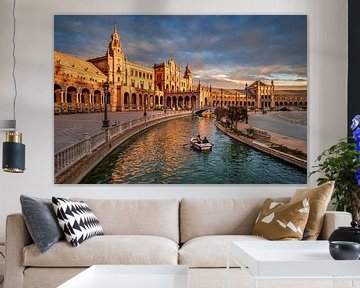 Plaza de Espana in Seville, Spain by Michael Abid