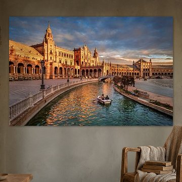 Plaza de Espana in Seville, Spain by Michael Abid