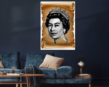 Koningin Elizabeth Portret van Artkreator